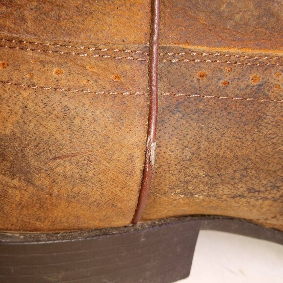 JUSTIN Men's 10.5EE "Buster Stampede" Round Toe Western Boots Brown Leather - Picture 15 of 15